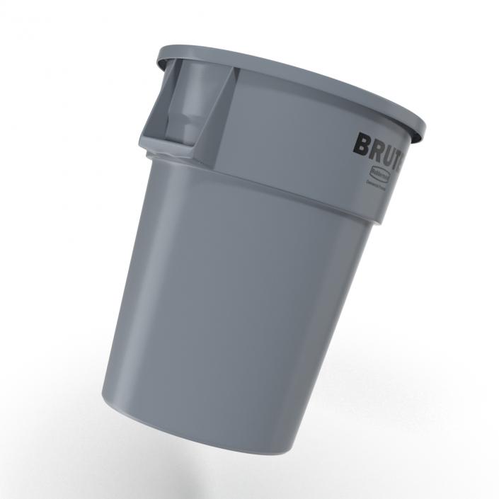 Plastic Garbage Can 3D model