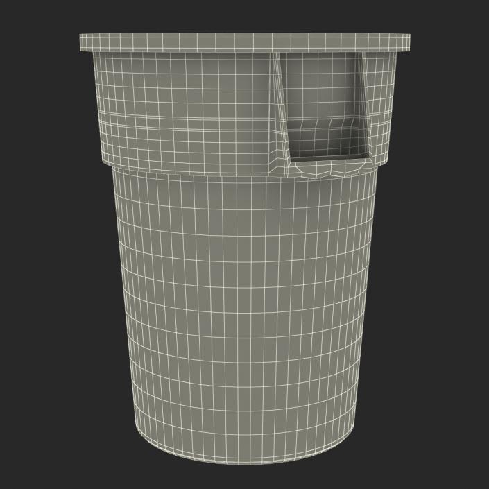 Plastic Garbage Can 3D model