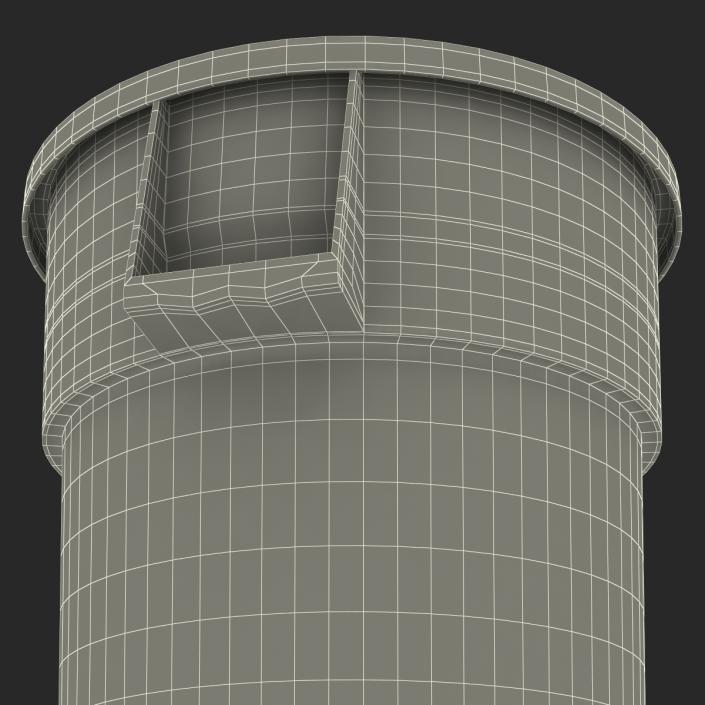 Plastic Garbage Can 3D model