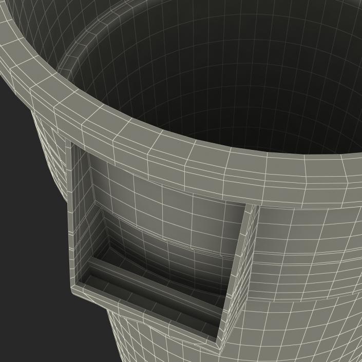 Plastic Garbage Can 3D model