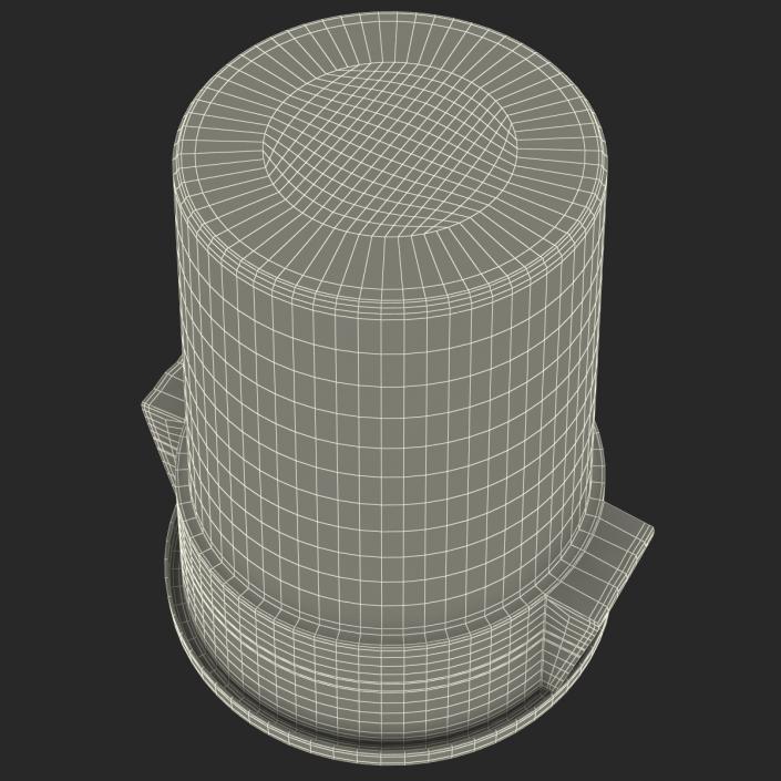 Plastic Garbage Can 3D model