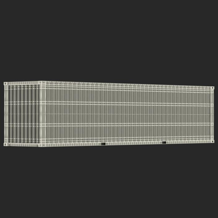 3D model 40 ft High Cube Container Blue