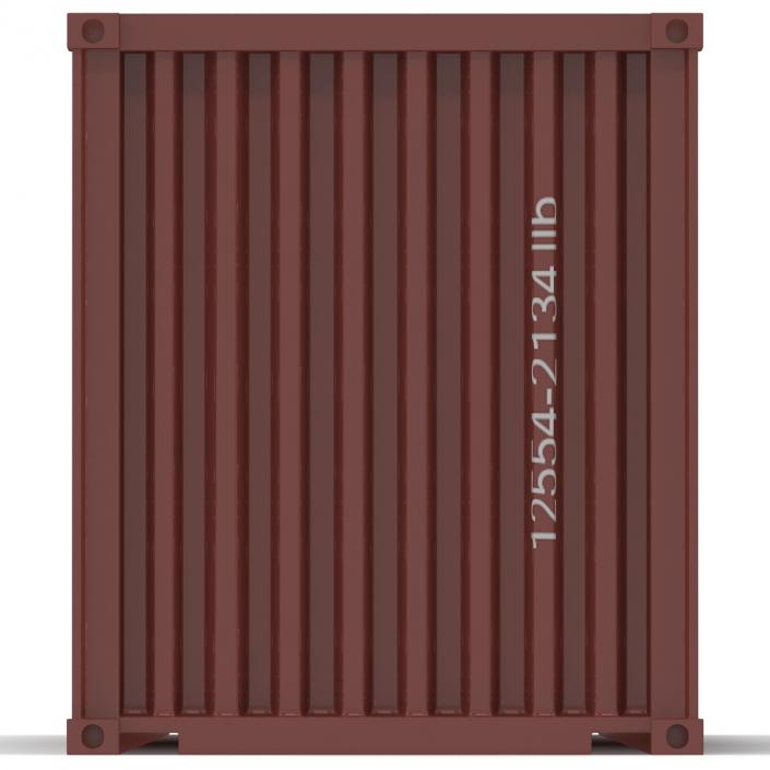 40 ft High-Cube Container Red 3D model