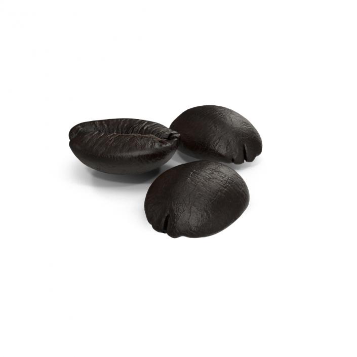 3D Roasted French Coffee Bean