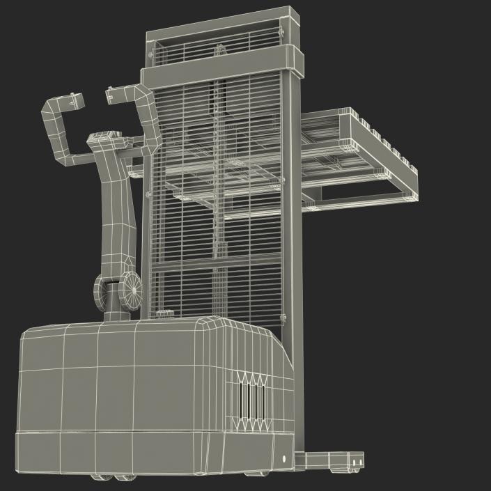 3D Electric Walkie Stacker and Wooden Pallet