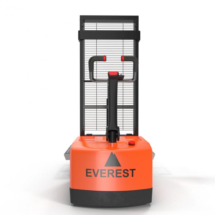 3D Electric Walkie Stacker with Plastic Pallet model