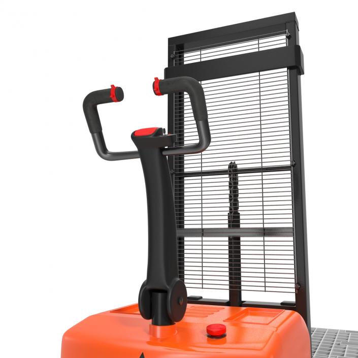 3D Electric Walkie Stacker with Plastic Pallet model