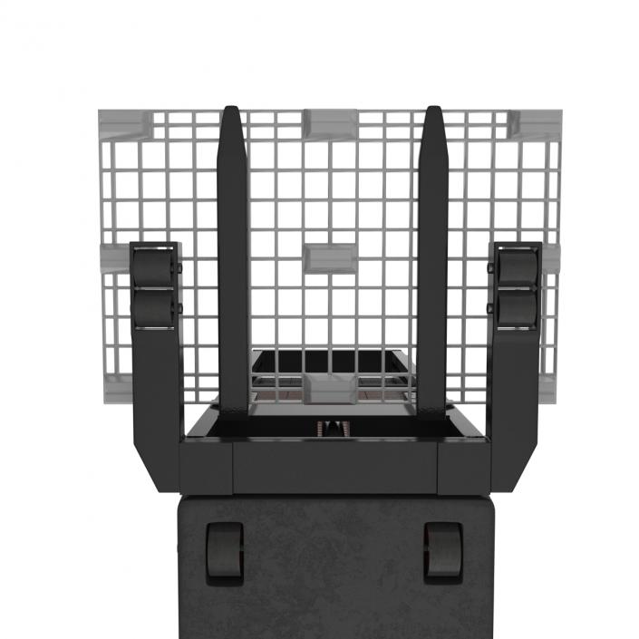 3D Electric Walkie Stacker with Plastic Pallet model