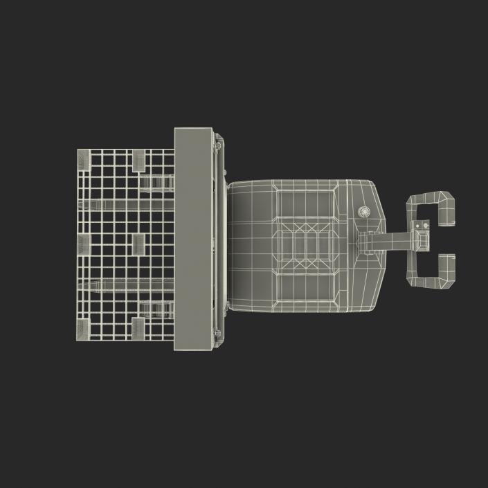 3D Electric Walkie Stacker with Plastic Pallet model