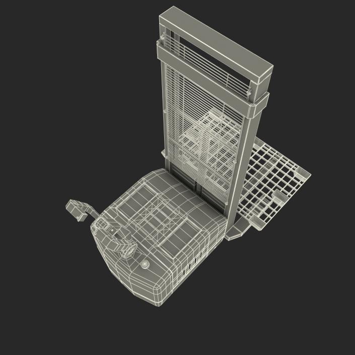 3D Electric Walkie Stacker with Plastic Pallet model