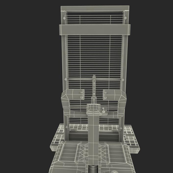 3D Electric Walkie Stacker with Plastic Pallet model