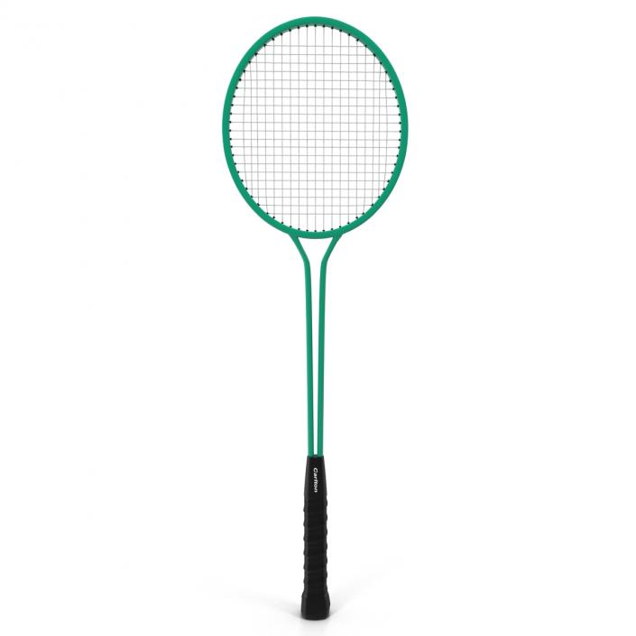 3D Badminton Rackets 3D Models Set