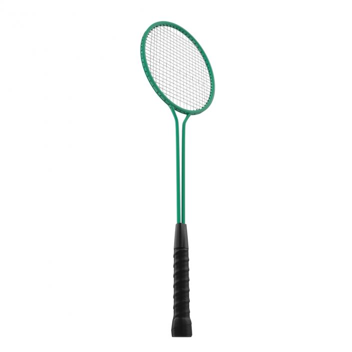 3D Badminton Rackets 3D Models Set