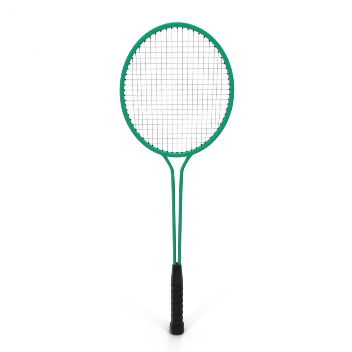 3D Badminton Rackets 3D Models Set