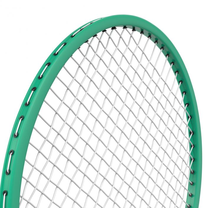 3D Badminton Rackets 3D Models Set