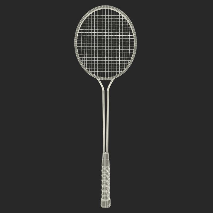 3D Badminton Rackets 3D Models Set