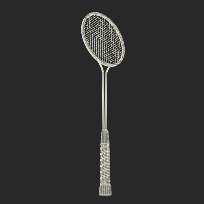 3D Badminton Rackets 3D Models Set