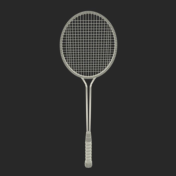 3D Badminton Rackets 3D Models Set