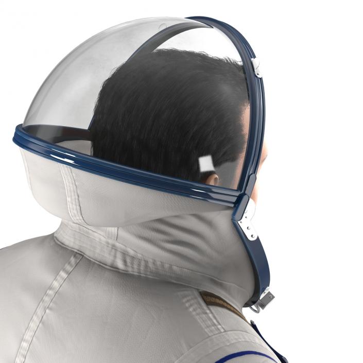 3D Russian Astronaut Wearing Space Suit Sokol KV2 Rigged model