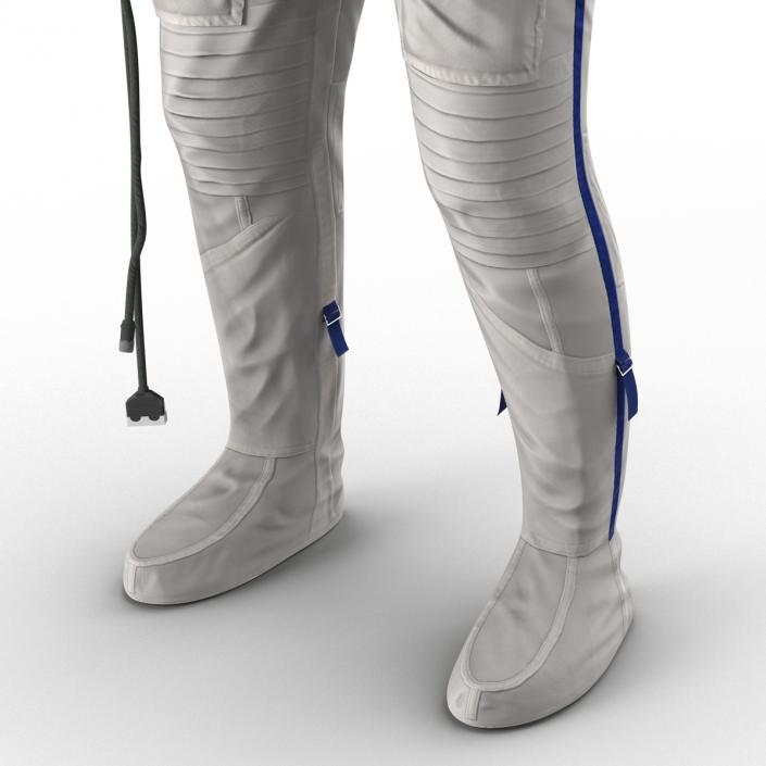 3D Russian Astronaut Wearing Space Suit Sokol KV2 Rigged model