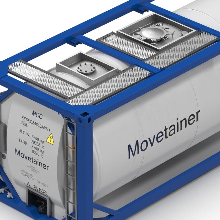 3D ISO Tank Container model