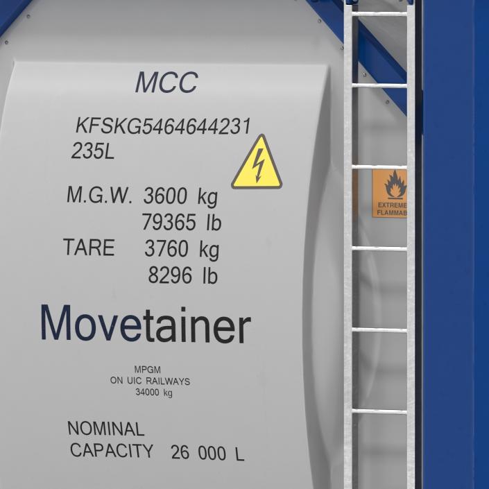 3D ISO Tank Container model