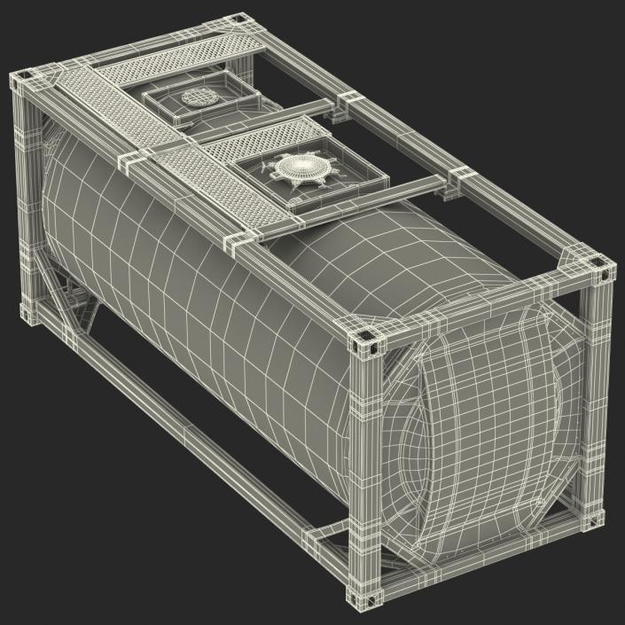 3D ISO Tank Container model