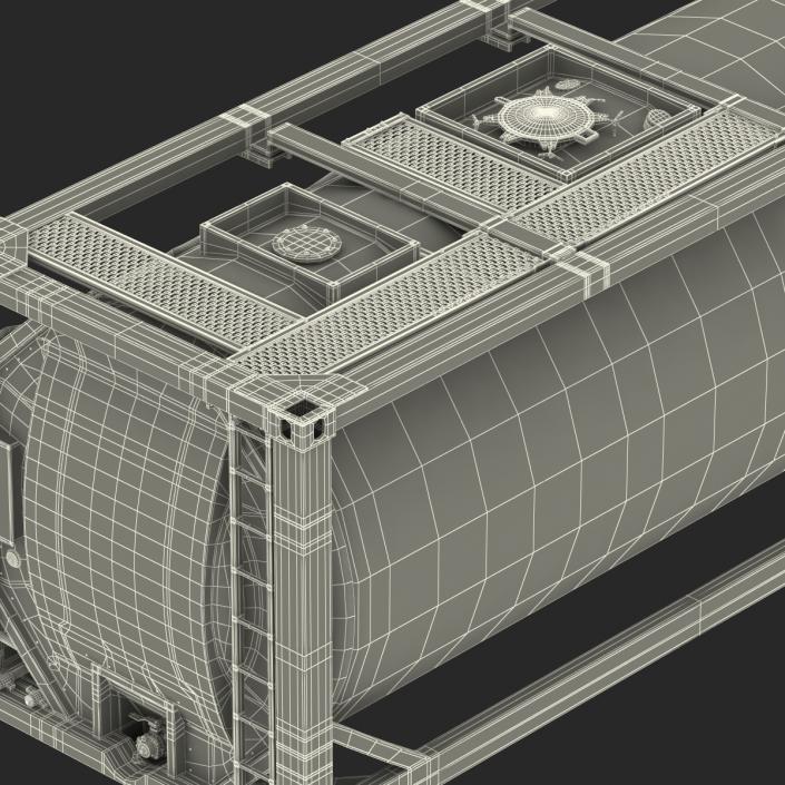 3D ISO Tank Container model