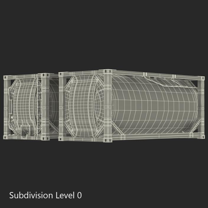 3D ISO Tank Container model