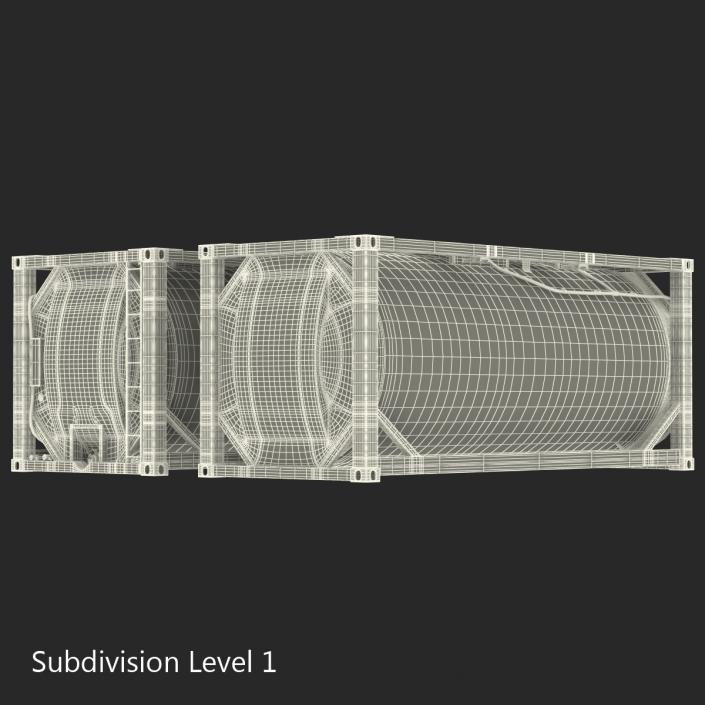 3D ISO Tank Container model