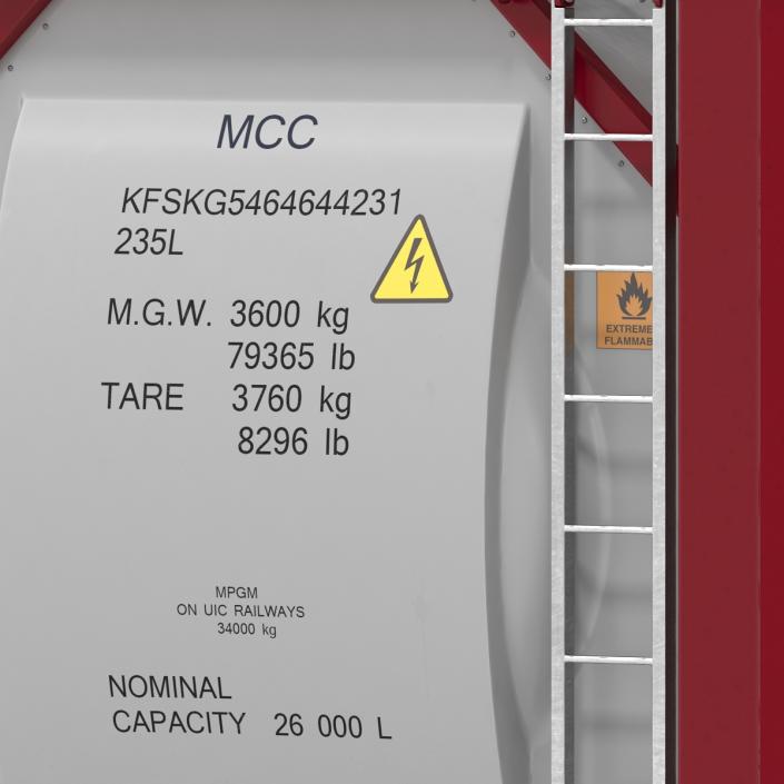 3D ISO Tank Container Generic