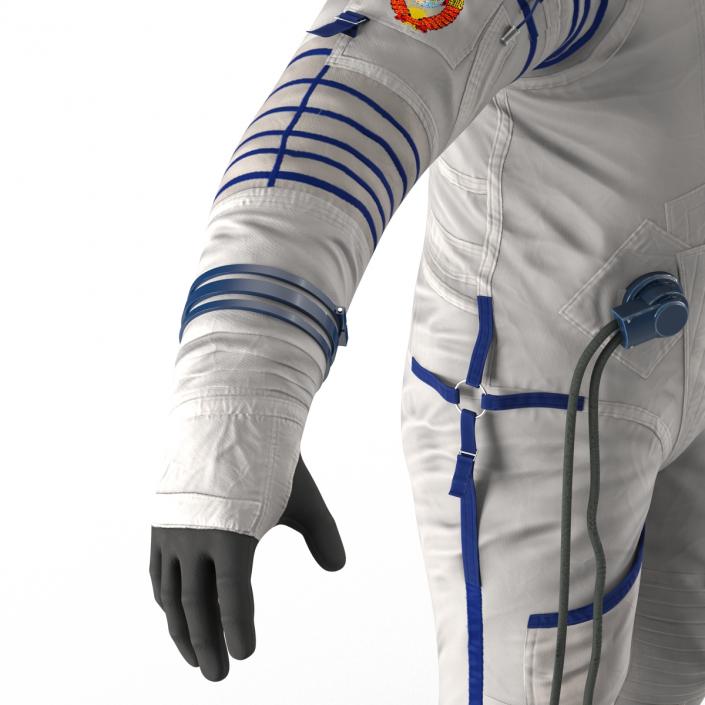 3D Russian Astronaut Wearing Space Suit Sokol KV2