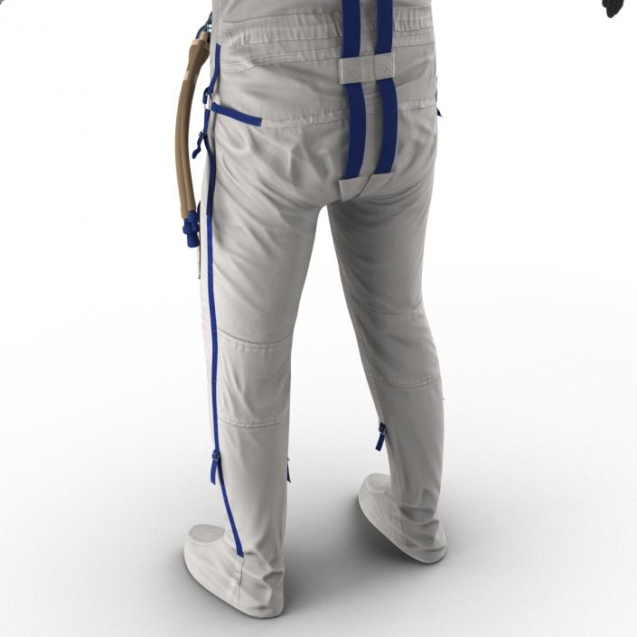 3D Russian Astronaut Wearing Space Suit Sokol KV2