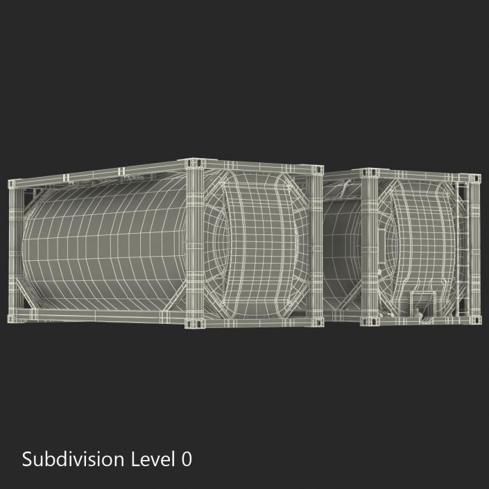 3D ISO Tank Container Generic