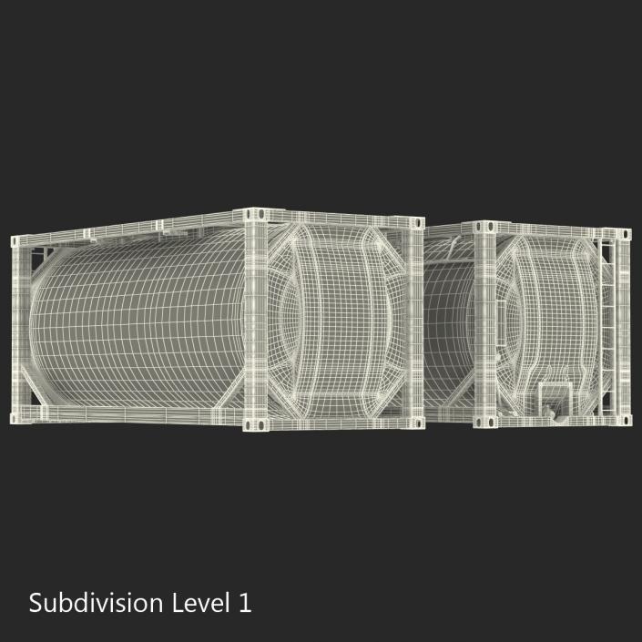 3D ISO Tank Container Generic