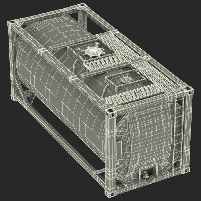 3D ISO Tank Container Generic