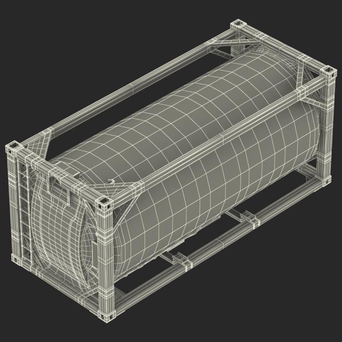 3D ISO Tank Container Generic