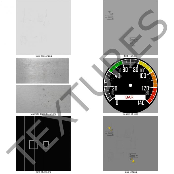 3D ISO Tank Container Generic