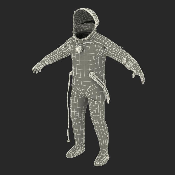 3D model Russian Space Suit Sokol KV2 Rigged