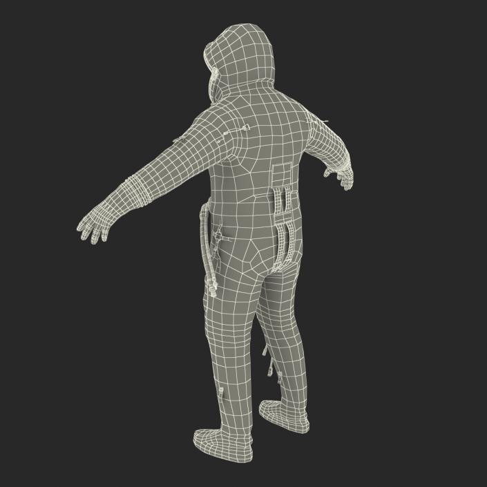 3D model Russian Space Suit Sokol KV2 Rigged