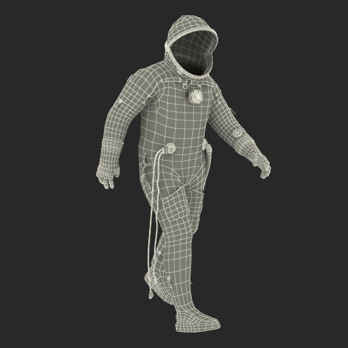 3D model Russian Space Suit Sokol KV2 Rigged