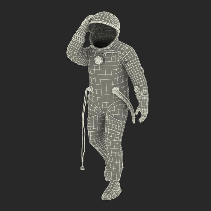 3D model Russian Space Suit Sokol KV2 Rigged