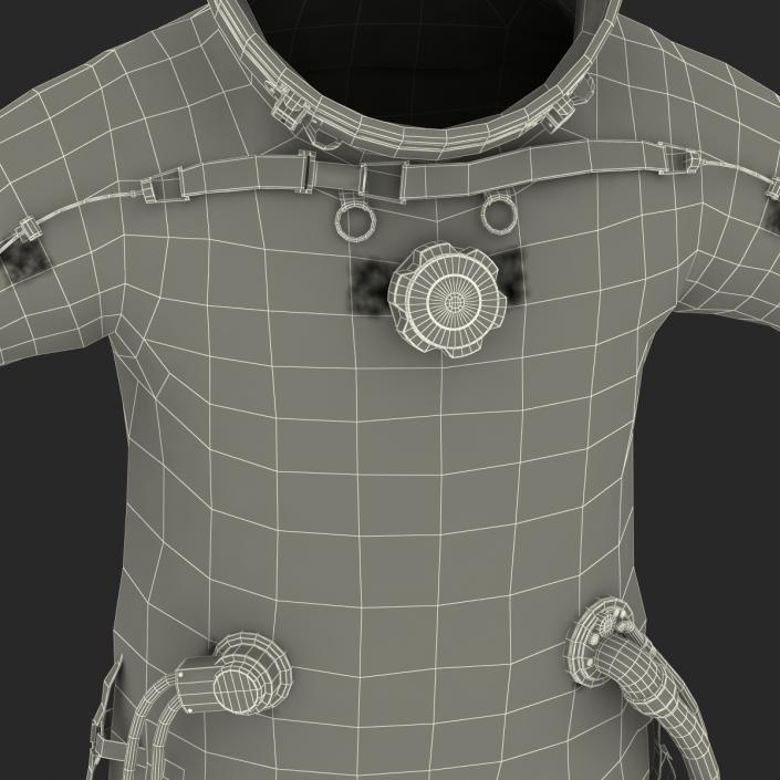 3D model Russian Space Suit Sokol KV2 Rigged