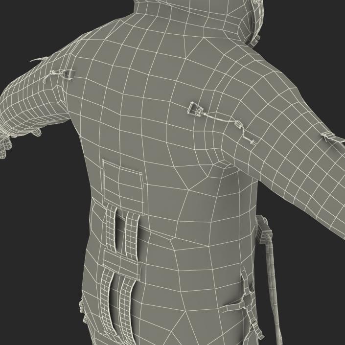 3D model Russian Space Suit Sokol KV2 Rigged