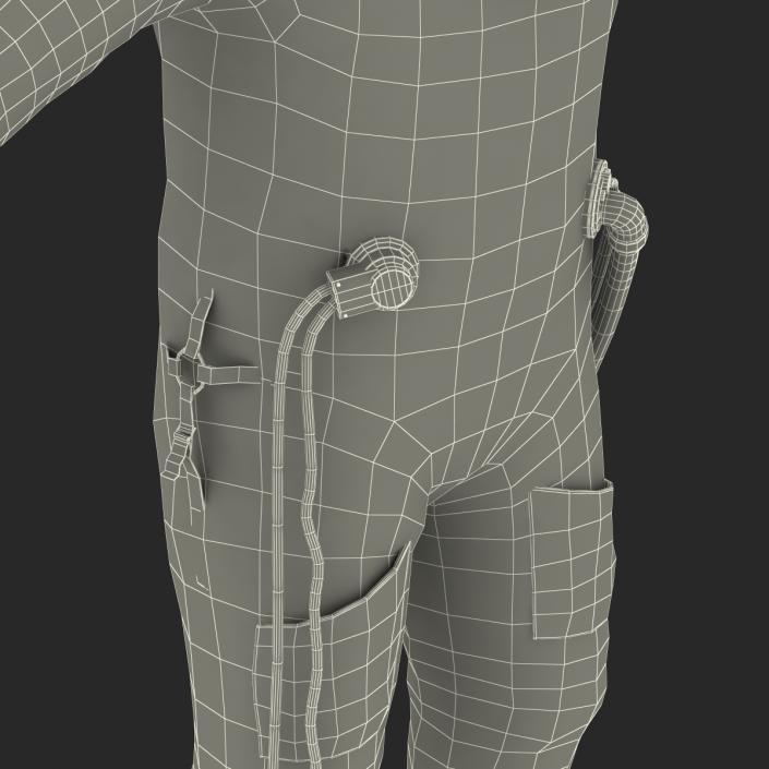 3D model Russian Space Suit Sokol KV2 Rigged