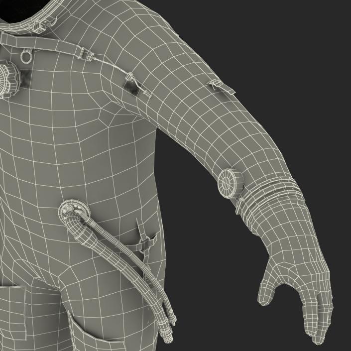 3D model Russian Space Suit Sokol KV2 Rigged