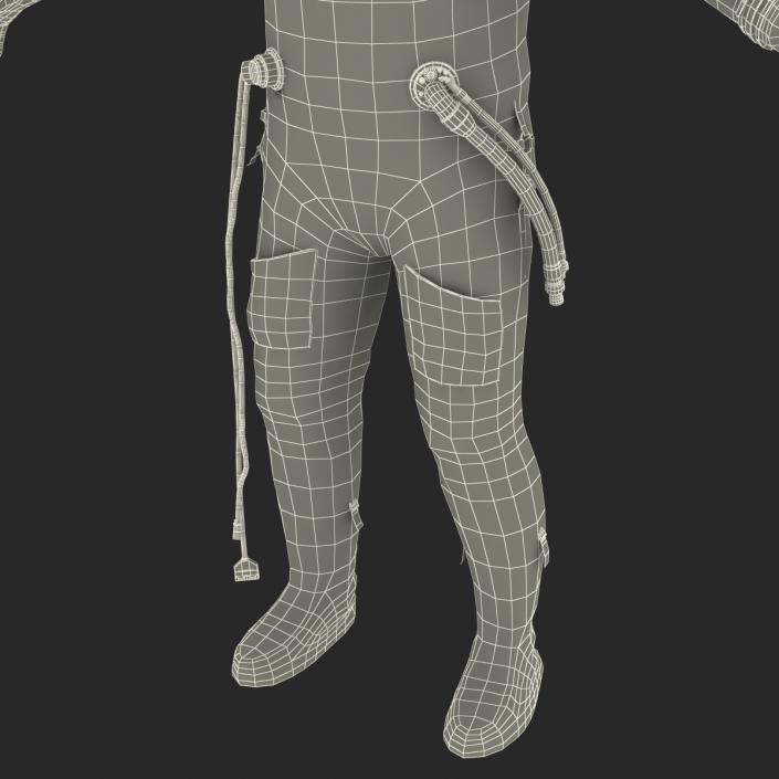 3D model Russian Space Suit Sokol KV2 Rigged