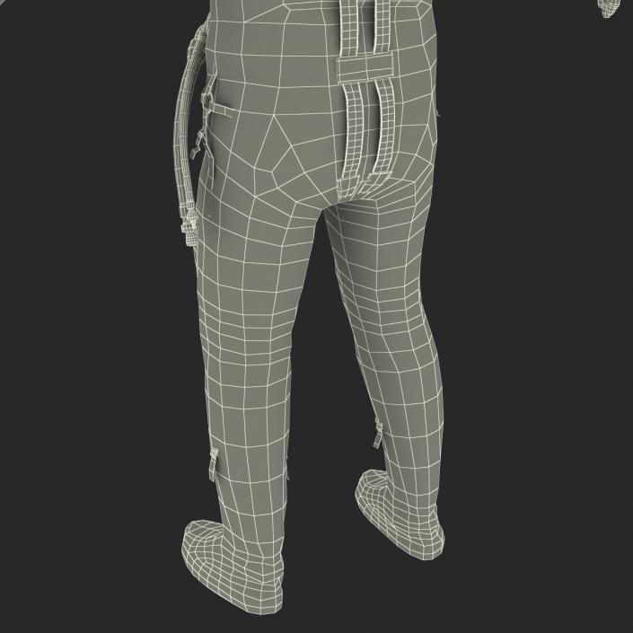 3D model Russian Space Suit Sokol KV2 Rigged