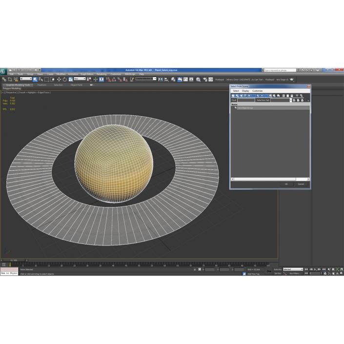 3D Planet Saturn model