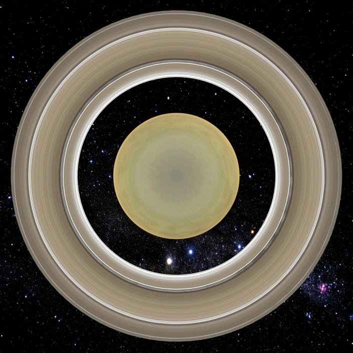 3D Planet Saturn model